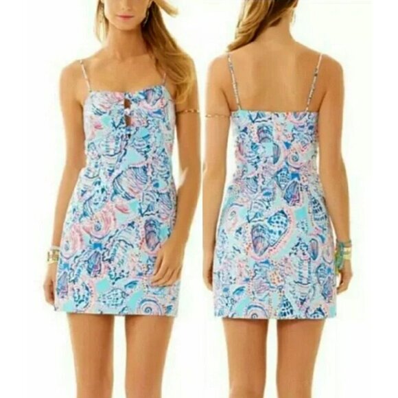 Lilly Pulitzer  Shell Me About It Petra Sundress  Mini Dress Women's Size XS - Picture 1 of 14